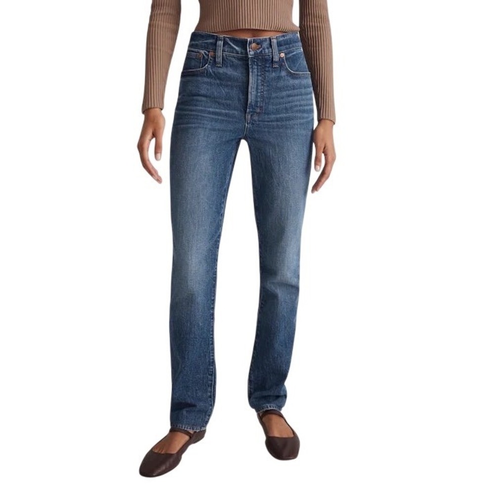 NWT Madewell The‎ Perfect Vintage Jean High Rise NM182 Blue Denim Size 24 Casual